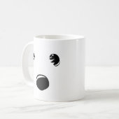 Westie font face à la tasse (Devant gauche)