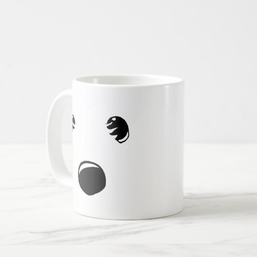 Westie font face à la tasse (Devant gauche)