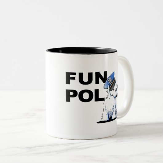 Westie FUN POLITIEKE Mok (Voorkant rechts)