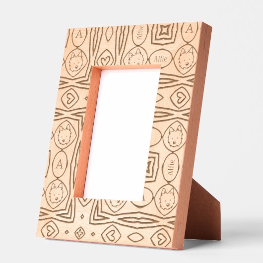 Westie gepersonaliseerd gegraveerde lijstjes (Links)