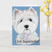 Westie Geworden Eekhoorns? Kaart (Gele Bloem)