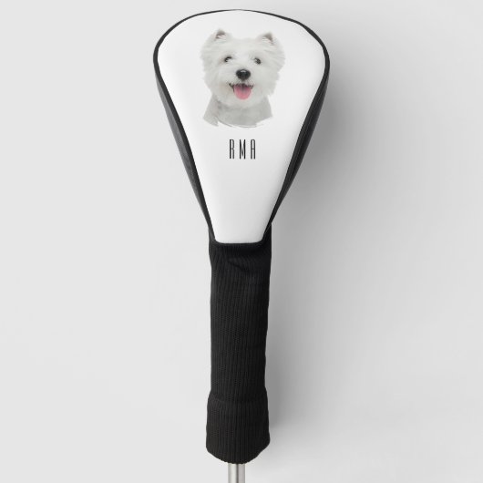 Westie Golfheadcover (Voorkant)