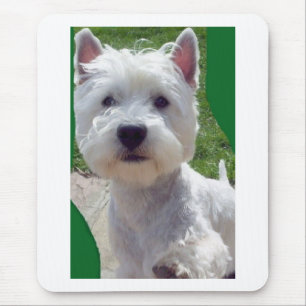Westie 'Hallo' paw op Mousepad-verjaardag Muismat