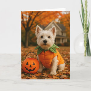 Westie Halloween Kaart
