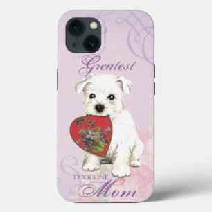 Westie Heart mama iPhone 13 Hoesje