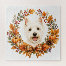 Westie-herfstkrans