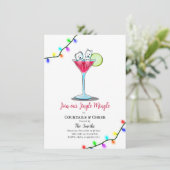 Westie Holiday Party Invitations  (Staand voorkant)