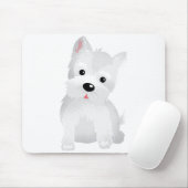 Westie hond muismat (Met muis)
