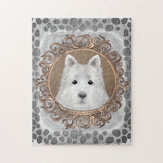 Westie hond puzzel (Verticaal)