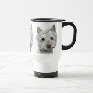 Westie hond reisbeker