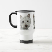 Westie hond reisbeker (Links)