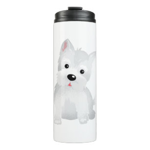 Westie hond thermosbeker