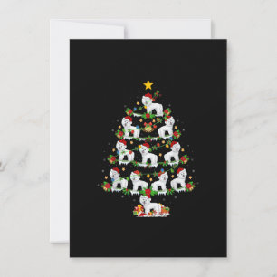 Westie-Hondenliefhebber met kerstbomen Kaart