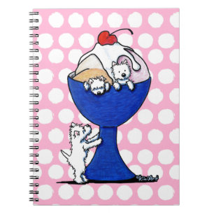 Westie Ice Cream Party Notitieboek