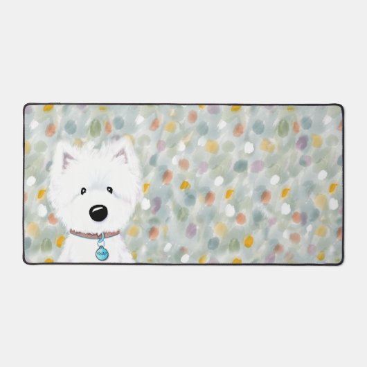 Westie Impressions Bureau Mat (Recto)