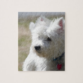 Westie in de lente legpuzzel