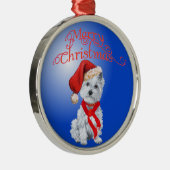 Westie Kerst Ornament (Rechts)