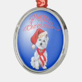 Westie Kerst Ornament (Links)