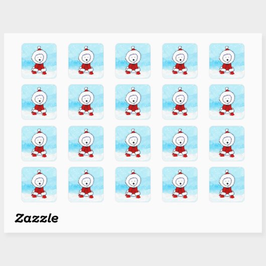 Westie Kerst stickers (Vel)