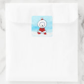 Westie Kerst stickers (Tas)