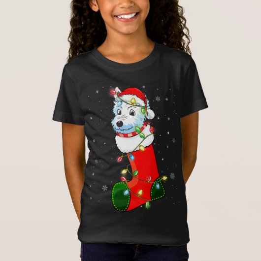 Westie kerstboom — kerstkerstkerstkerstkerstkerstk t-shirt (Voorkant)