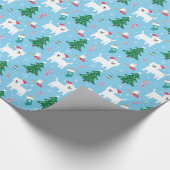 Westie-kerstinpakpapier Cadeaupapier (Hoek)