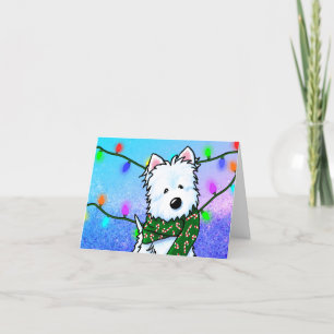 Westie-kerstkaart Feestdagen Kaart