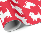 Westie Kerstmis in West Highland Cadeaupapier (Rol Hoek)