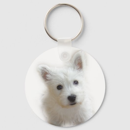 Westie Key ring Sleutelhanger (Voorkant)
