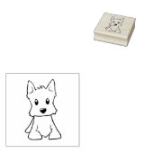 Westie KiniArt Rubber Stamp Rubberstempel (Gestempeld)