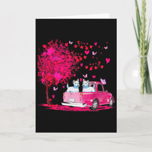 Westie Koppel Truck Gelukkig Valentijnsdag Cadeaus Kaart