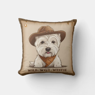 Westie Kussen - Wild, wild Westie