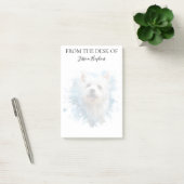 Westie Liefhebber Geborduurde Hond Post-it® Notes (Kantoor)
