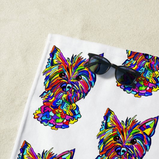 Westie Love Strandlaken (In situ)