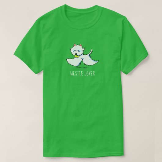 Westie Lover Gepersonaliseerd T-shirt (Design voorkant)