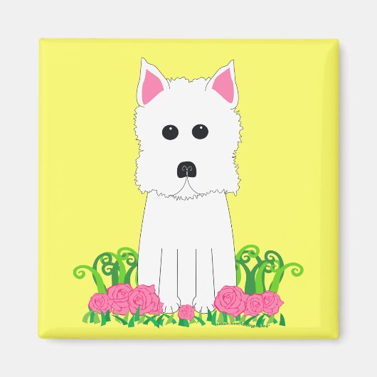 Westie Magneet (Voorkant)