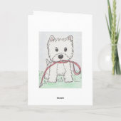 Westie merci pour Dogsitting (Dos)