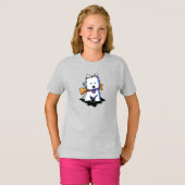 Westie met Bone KiniArt T-shirt (Voorkant volledig)