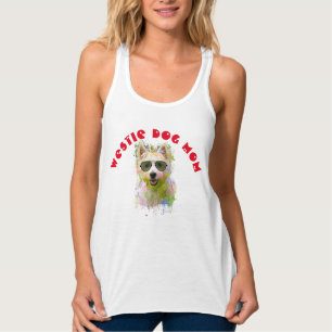 Westie Moeder Hond Beste Hond Moeder Ooit Tanktop