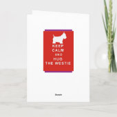 Westie Moederdag Kaart Mama Mama Vrouw Blijf Kalm (Achterkant)