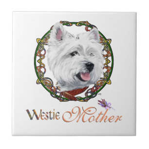 Westie Moederdag Tegeltje