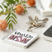 Westie MOM Sleutelhanger (Zijkant)