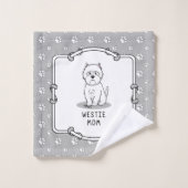 Westie Mom - West Highland White Terrier Mom (Gant de toilette)