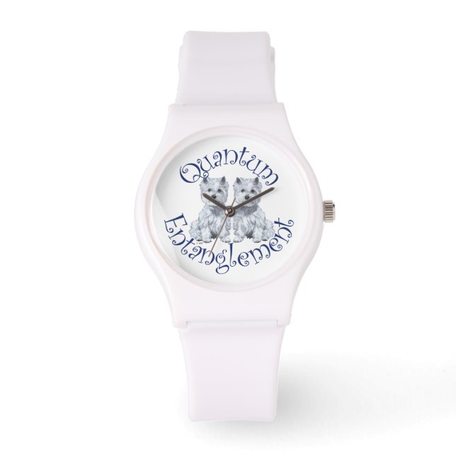 Westie Natuurkunde Horloge (Voorkant)
