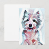Westie Note Cards Notitiekaartje (Voorkant / Achterkant)