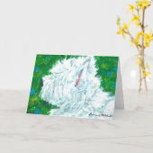 WESTIE Notecard Kaart (Gele Bloem)