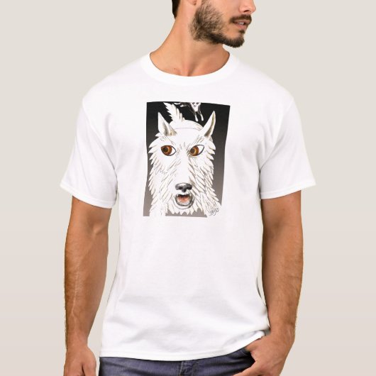 Westie onderweg t-shirt (Voorkant)
