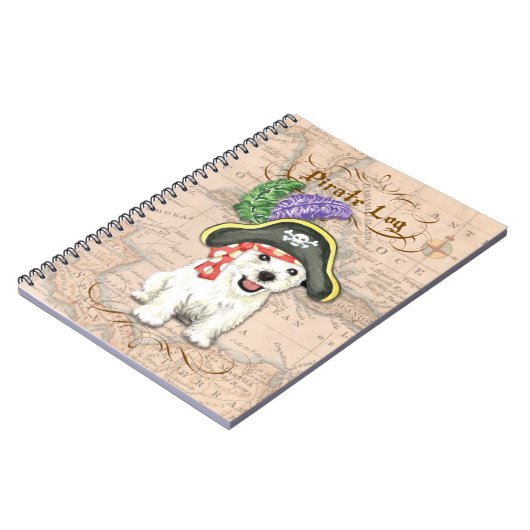 Westie Pirate Notitieboek (Linkerzijde)