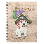 Westie Pirate Notitieboek (Voorkant)