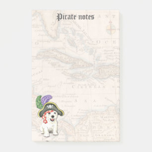 Westie Pirate Post-it® Notes